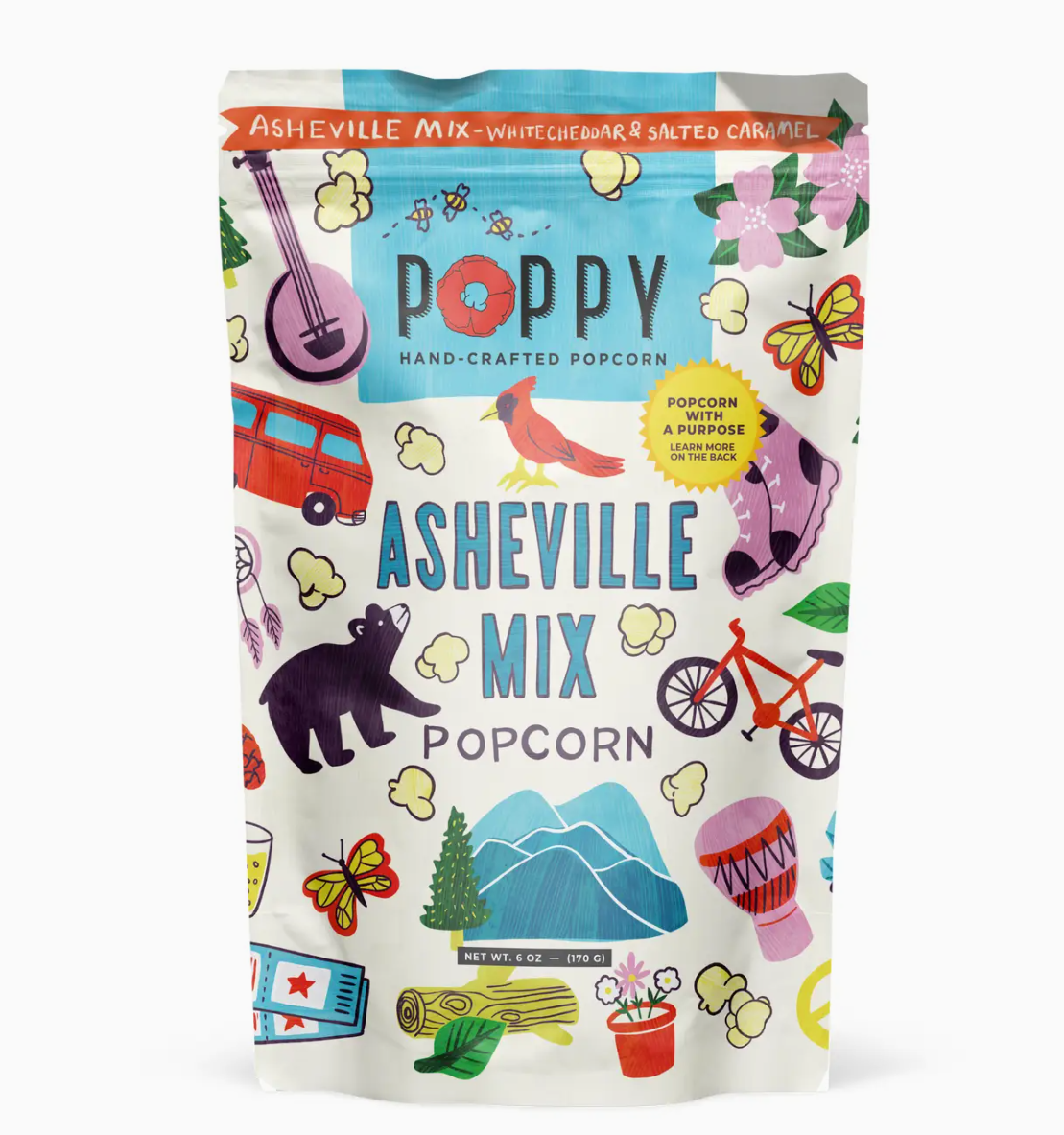 Asheville Mix Artist Bag Popcorn