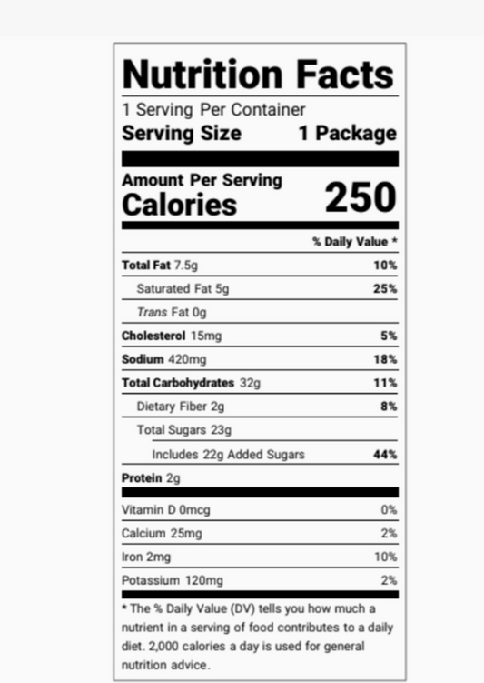 Salted Caramel Snack Bag