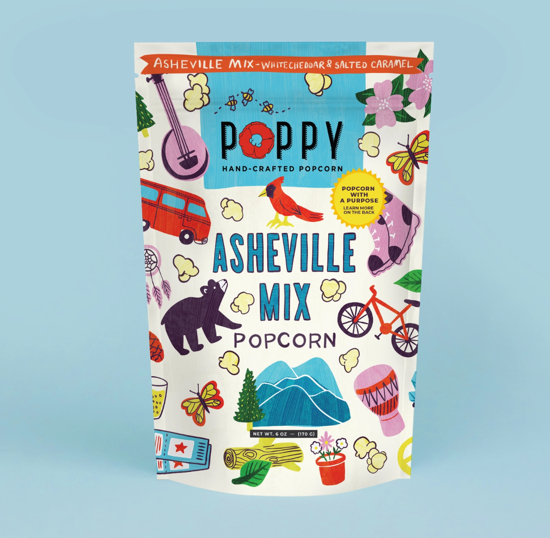 Asheville Mix Artist Bag Popcorn