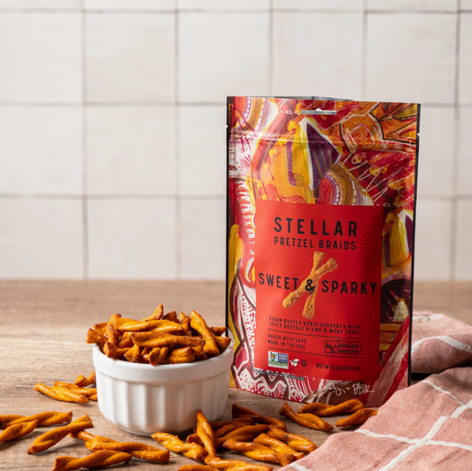 Stellar Pretzel Braids - Sweet & Sparky - 5oz (PACK OF 3)